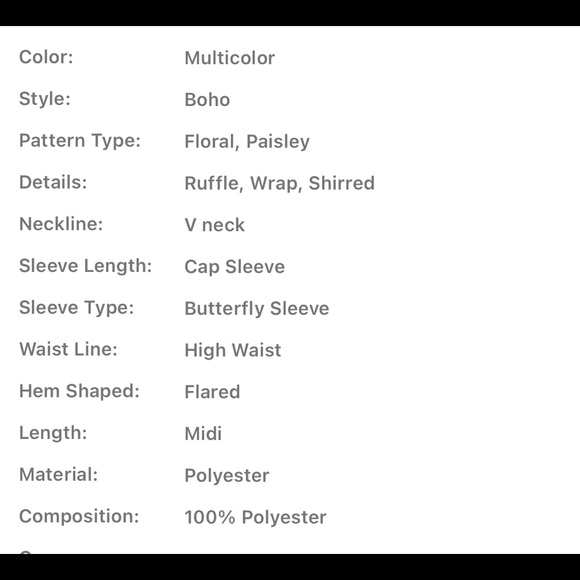 Boho Plus Size Paisley Floral Print Shirred Smocked Waist Butterfly Sleeve Dress - Picture 10 of 10